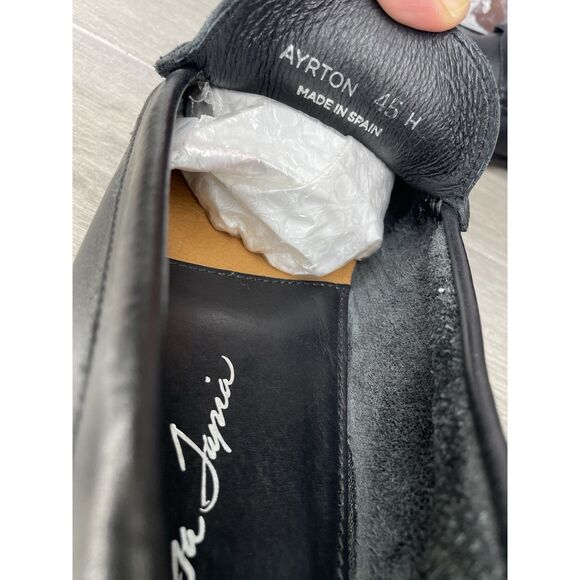 Isa Tapia Ayrton Black Leather Penny Loafers Dress Shoes Men’s Sz 45EU/12.5M US - Picture 10 of 16